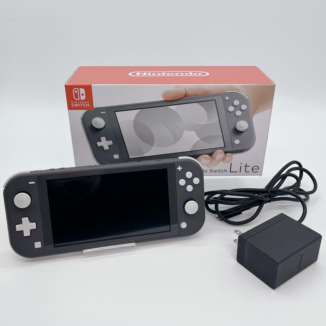 【極美品】Nintendo Switch lite グレー　稼働品　箱付