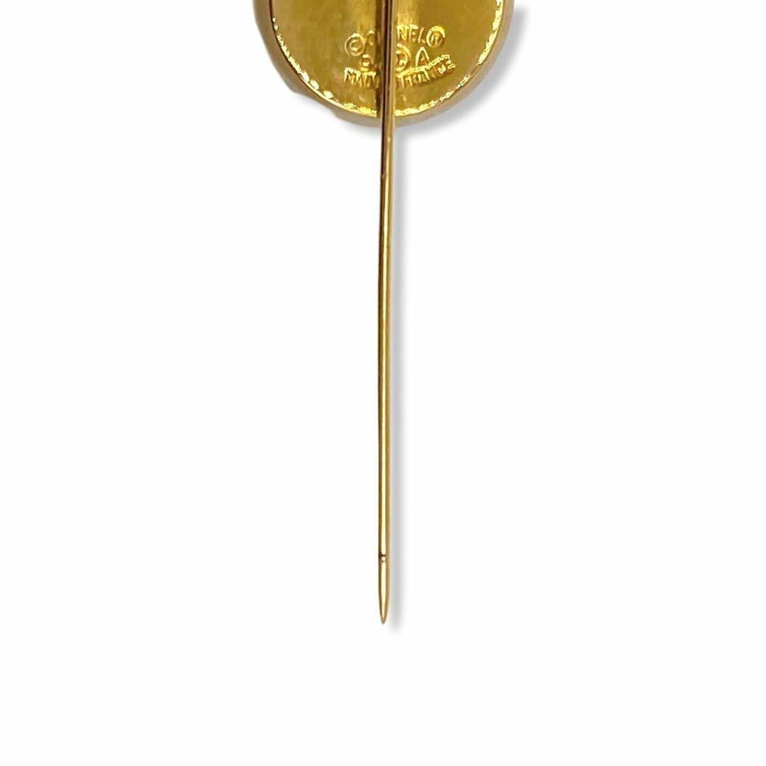 シャネル　ココマーク　フェイクパール　ピンブローチ　ゴールド