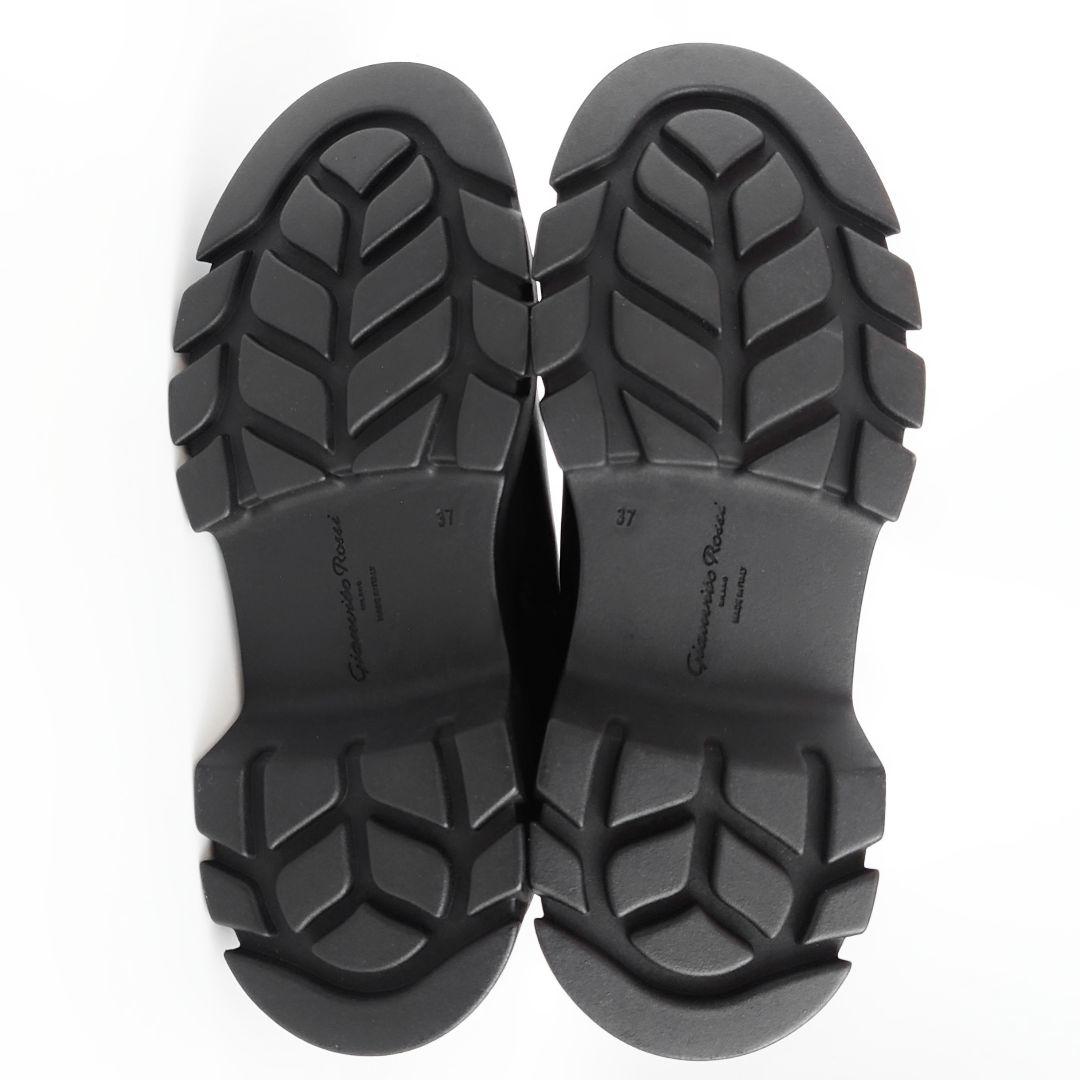 未使用 ジャンヴィトロッシ サイドジップ レザー ブーツ セルジオロッシ