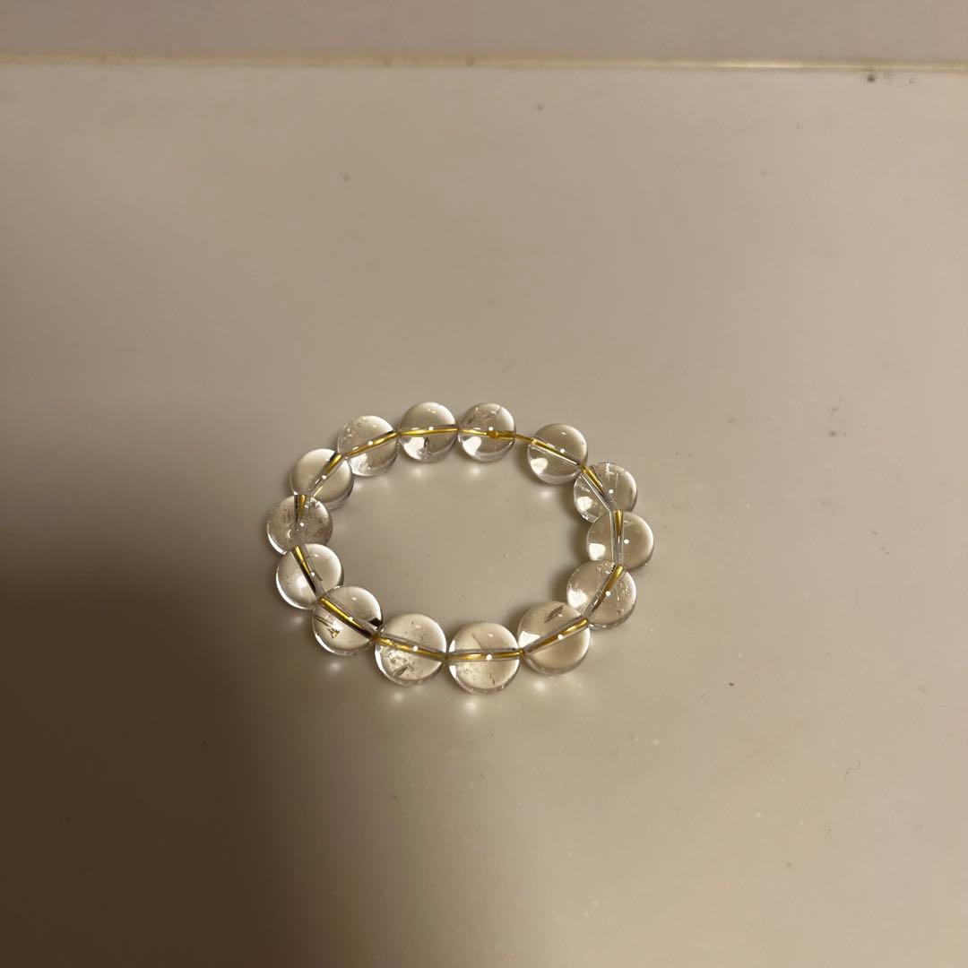 【透明度抜群】天然水晶 ブレスレット 約10mm パワーストーン 浄化・お守り