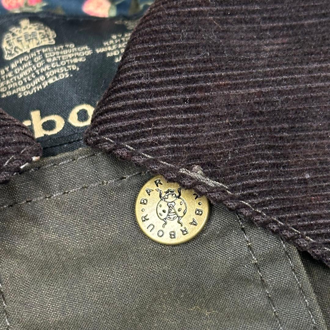 ✨希少✨激レア✨Barbour 花柄裏地オイルドジャケット 英国製 花柄