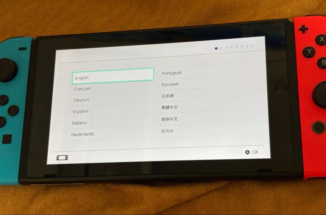 【訳あり】Nintendo Switch 本体 赤/青 SDカード・ケースつき