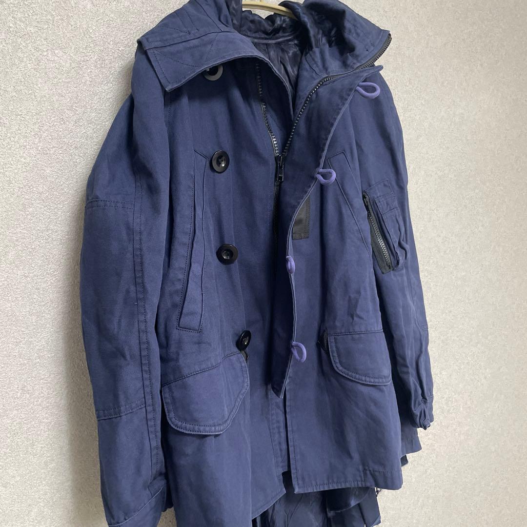 sacai ドッキングコート N-3B スタジャン ma-1 アシメ