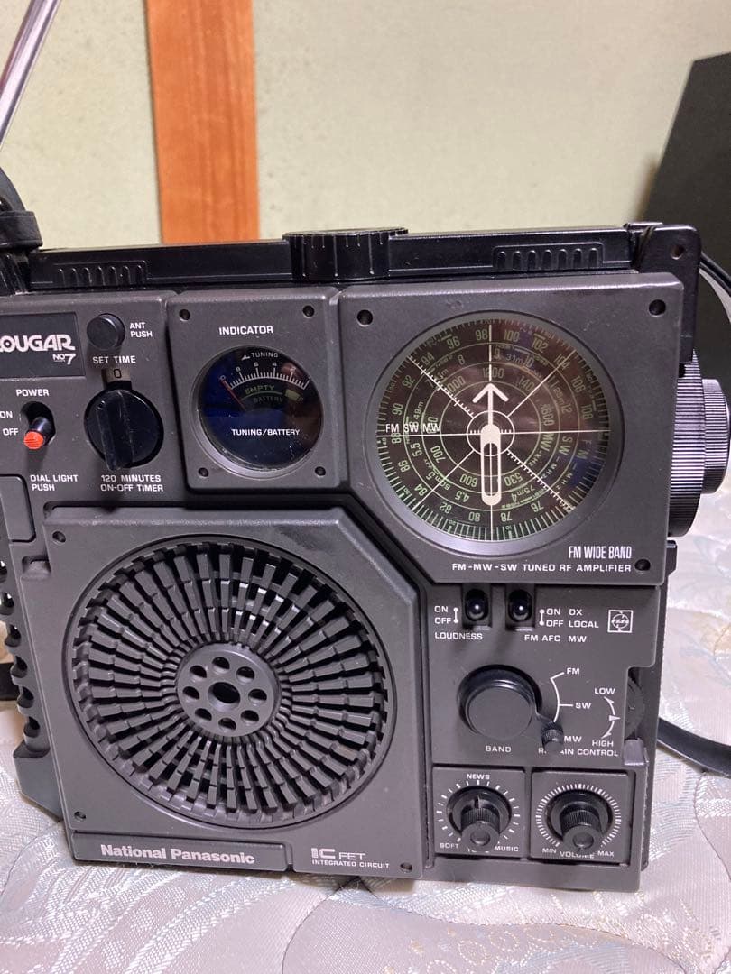 パナソニック　BCL ラジオ　RF-877 クーガーNO.7 動作良好　美品