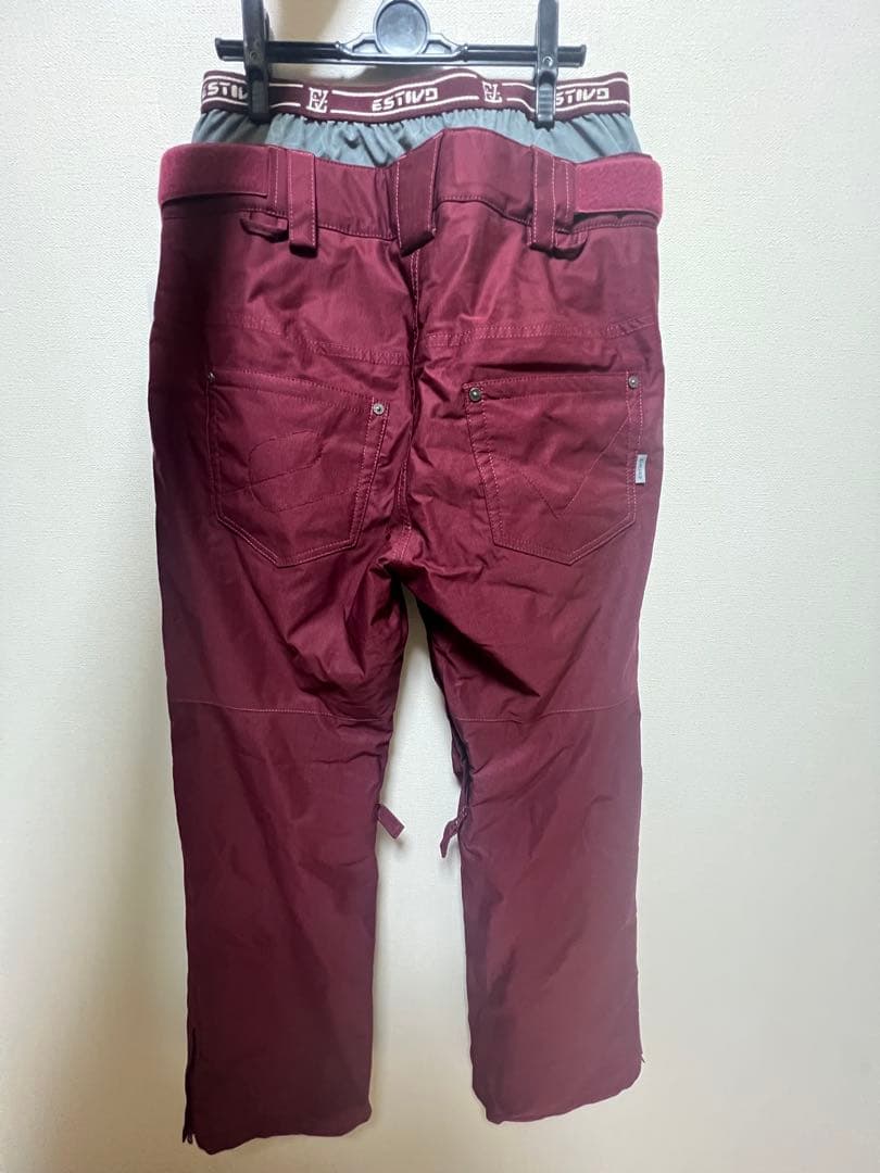 ESTIVO スノーボードパンツ バーガンディ