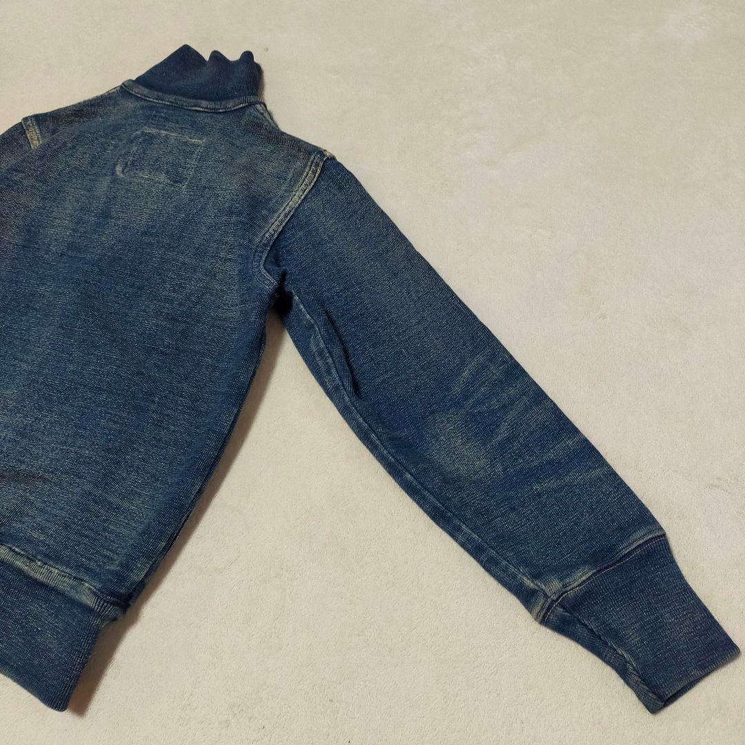 美品　KAPITAL　0サイズ　加工　スウェット素材　デニムジャケット