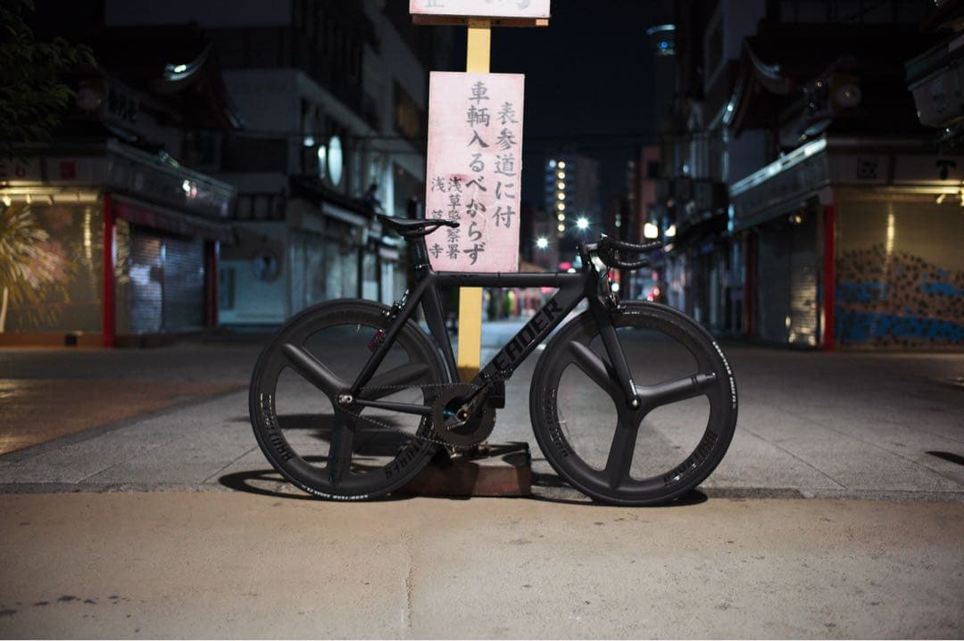 【値下】リーダー　735TR S ブラック ピストバイク アルミフレーム