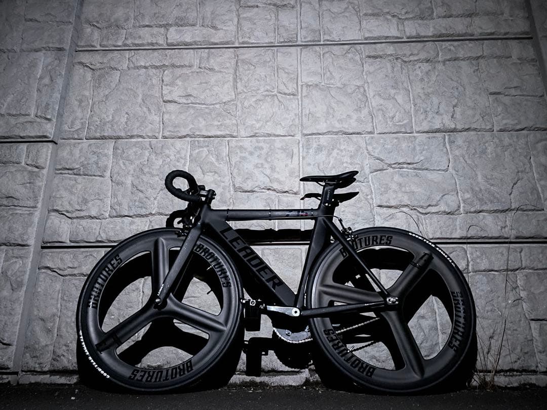 【値下】リーダー　735TR S ブラック ピストバイク アルミフレーム