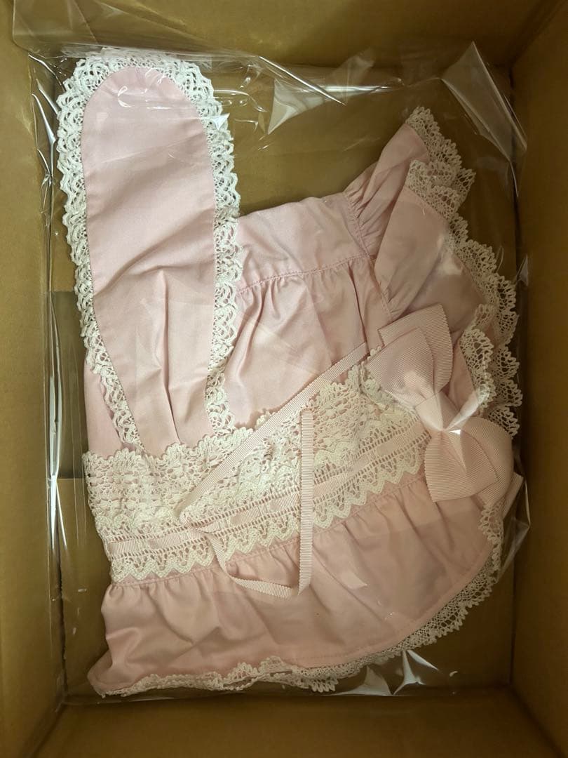 BABY　うさみみボンネット　ピンク