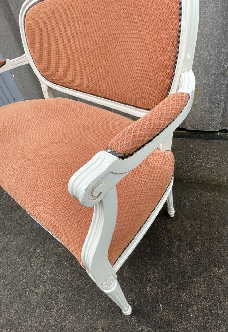 ビンテージ/イタリア製/ヨーロピアン/輸入家具/クラシック/アームソファ/ソファ