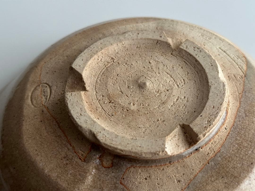 十代 坂高麗左衛門 萩 鉢 雪なだれの剥がれあり