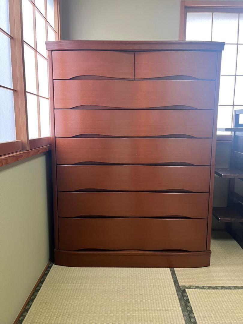 【中古美品・最終値下げ】府中桐製婚礼家具/7段/たのめる便/送料込み匿名配送