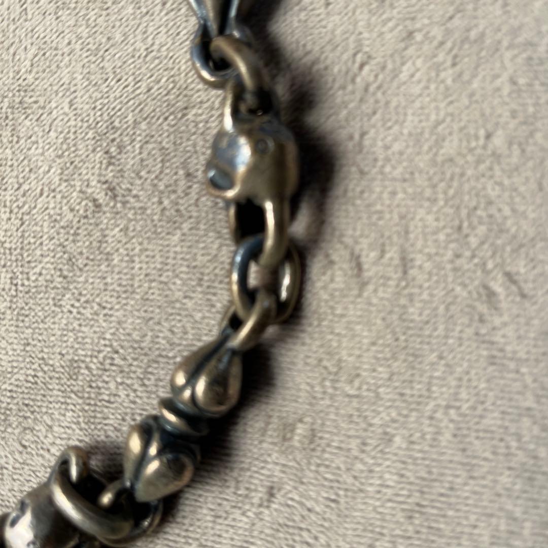 生前初期ガボール スカルオン4ハートキーパースカルヌードルウォレットチェーン