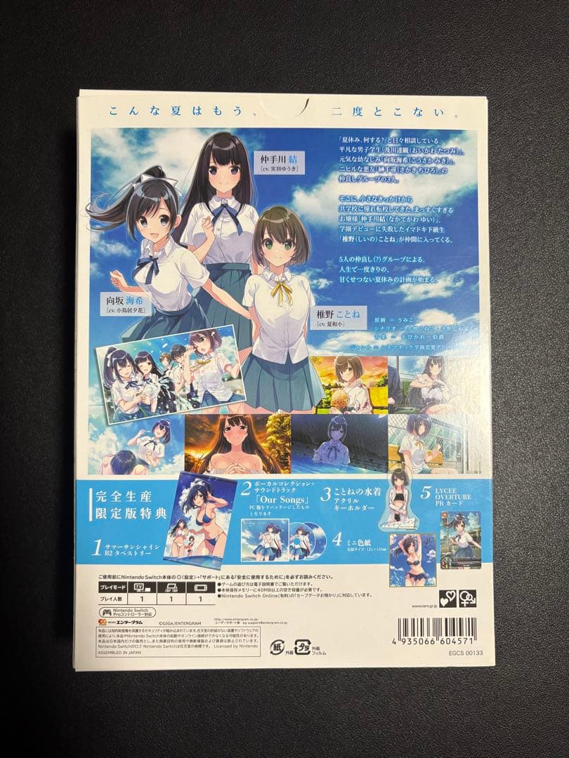 アオナツライン Nintendo Switch 完全生産限定版