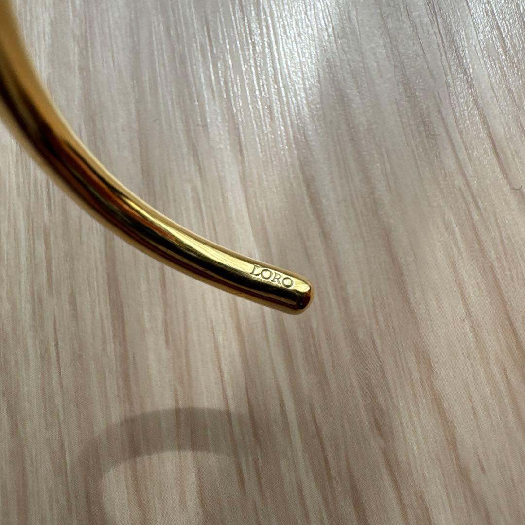 アクセサリー LORO line bangle 01 gold