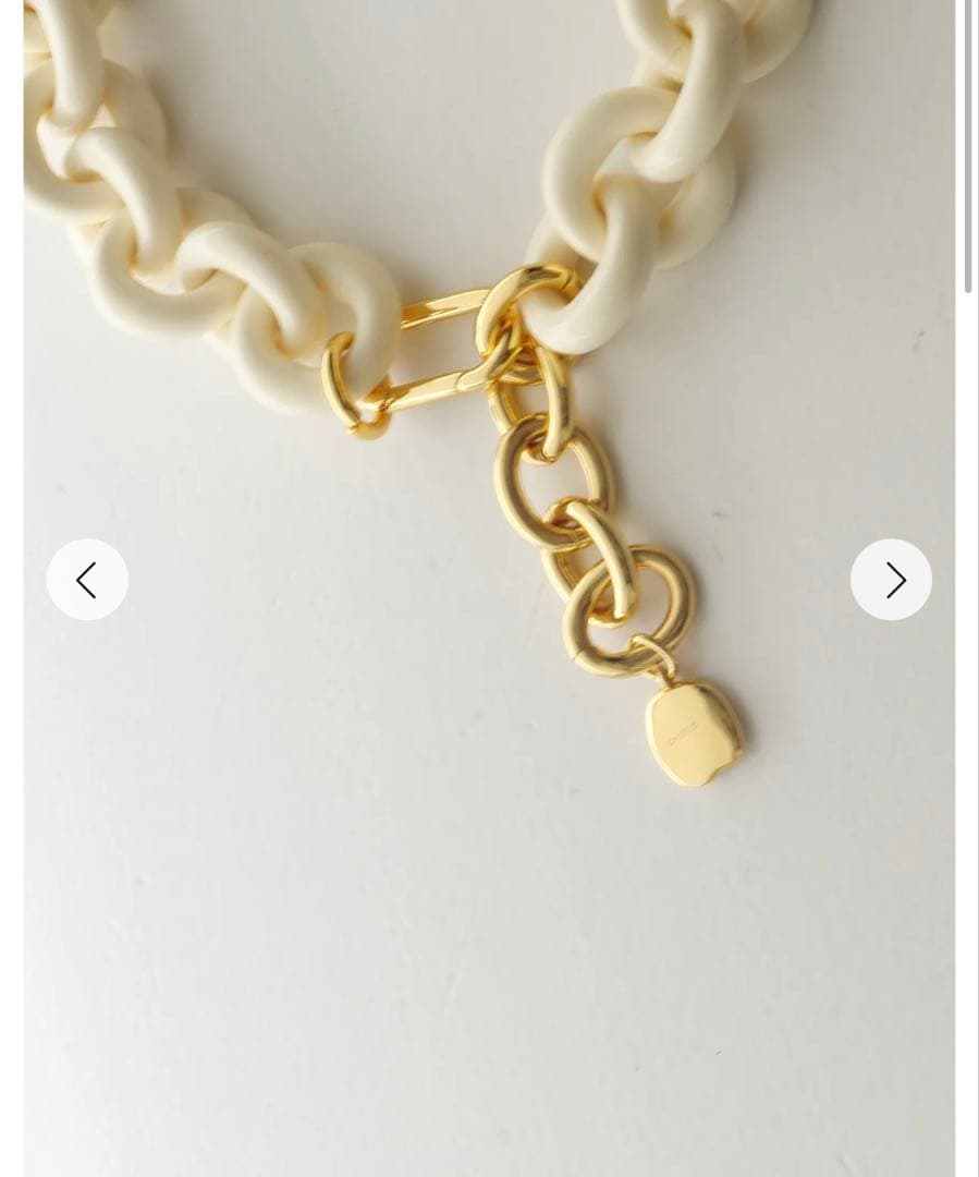 Chieko+ macaron necklace white 試着のみ