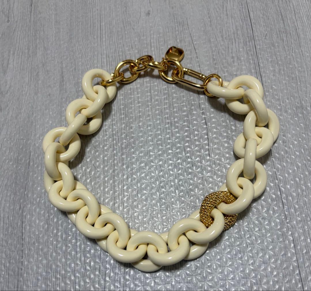 Chieko+ macaron necklace white 試着のみ