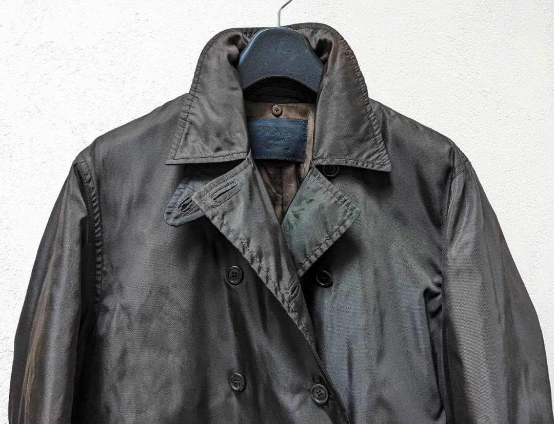 PRADA ハーフコート ダークブラウン　レディース