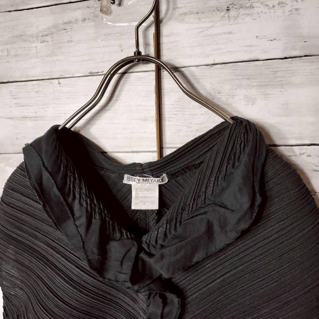 イッセイミヤケ プリーツプリーズ フリル ノースリーブベスト ジレ 羽織り