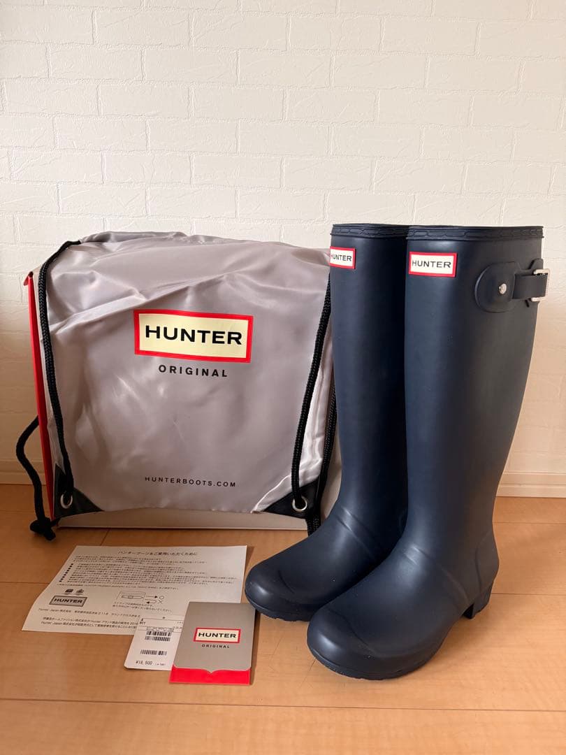 ☺︎新品☺︎ HUNTER ORIGINAL レインブーツ ネイビー