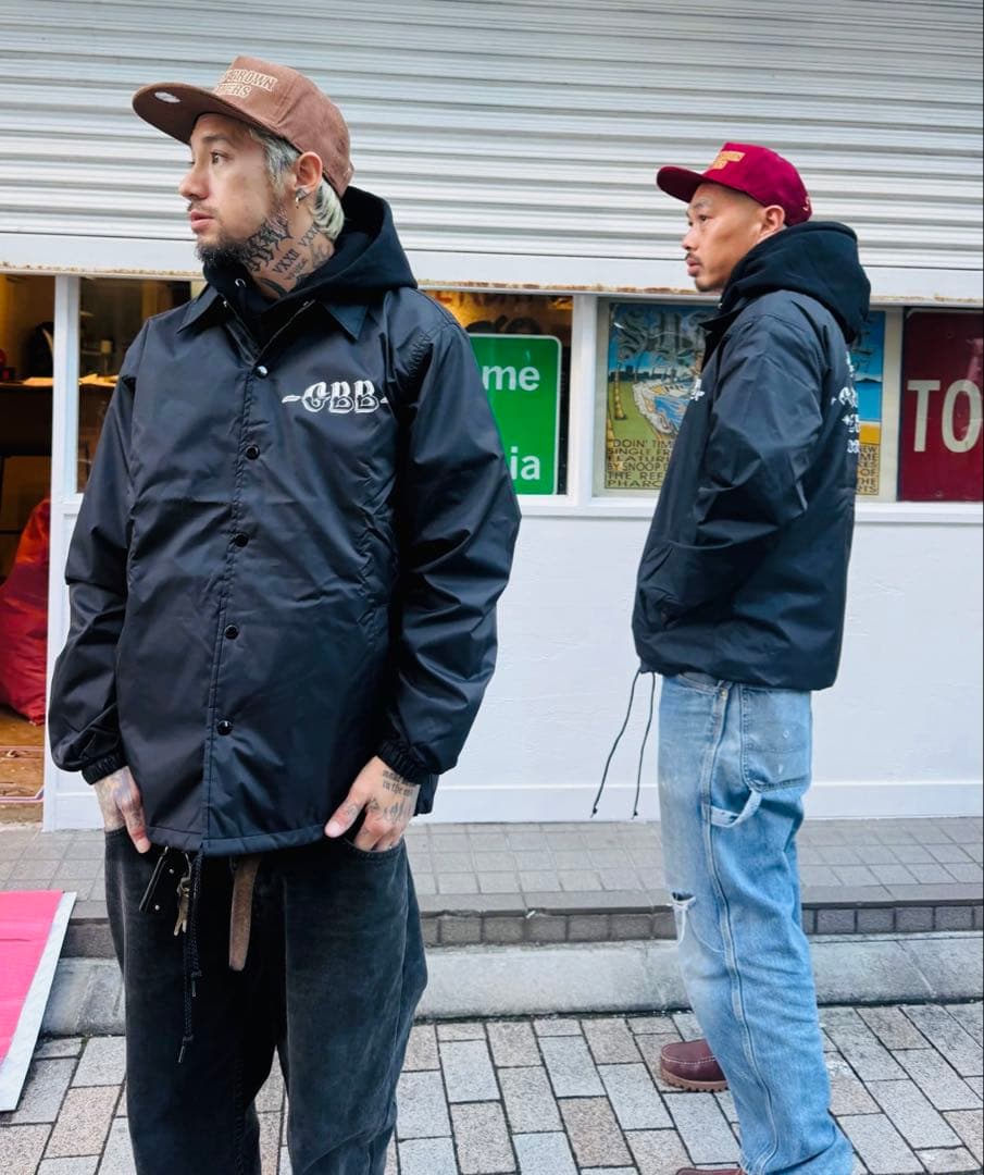 GOLDENBROWN BROTHERS ナイロンコーチジャケット XL