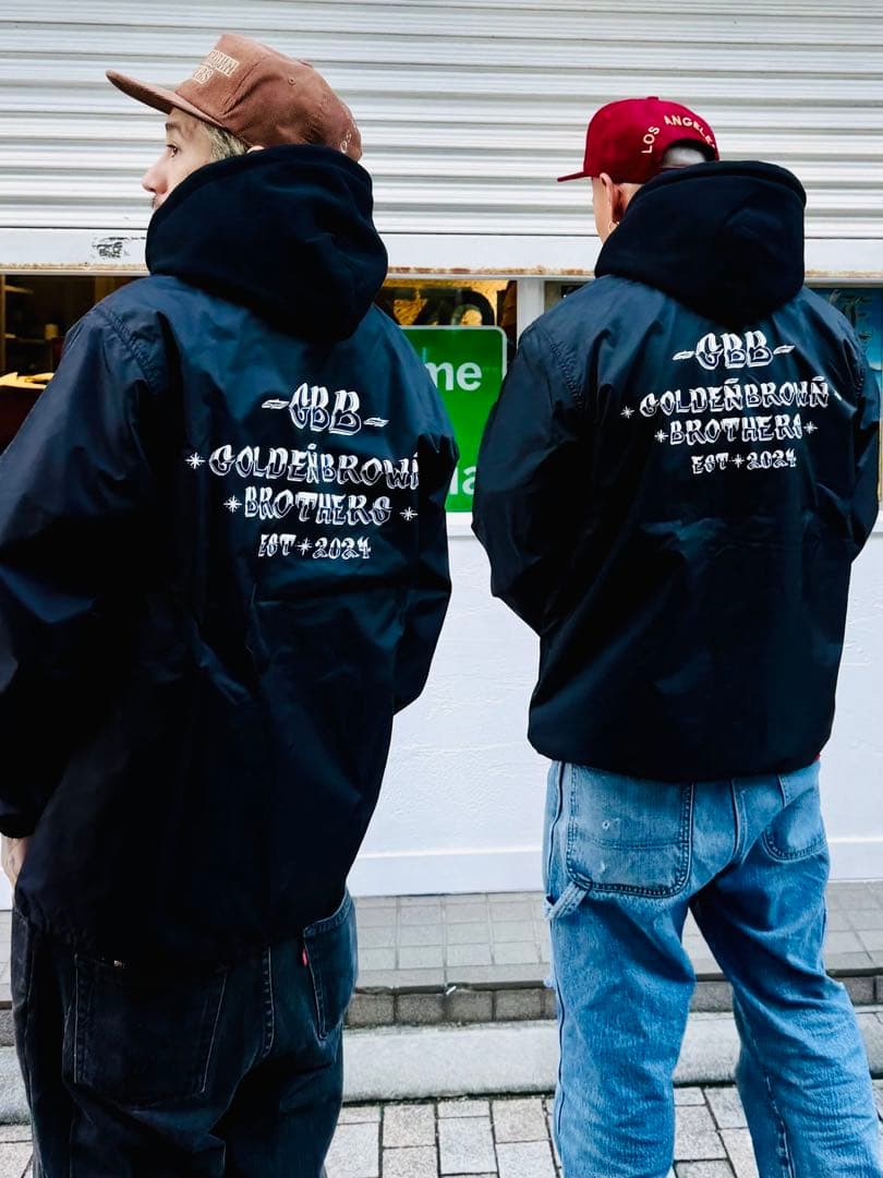 GOLDENBROWN BROTHERS ナイロンコーチジャケット XL