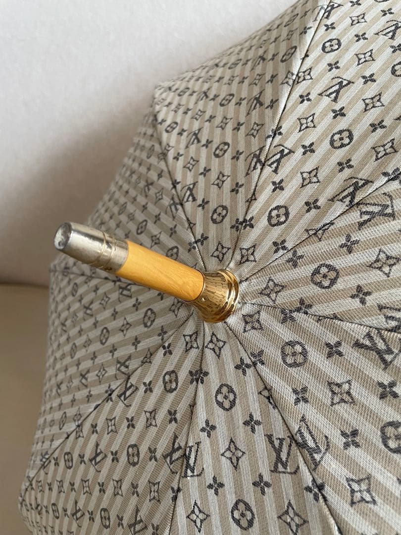 【hope 】LOUIS VUITTON 長傘・日傘兼用ベージュ ブラック