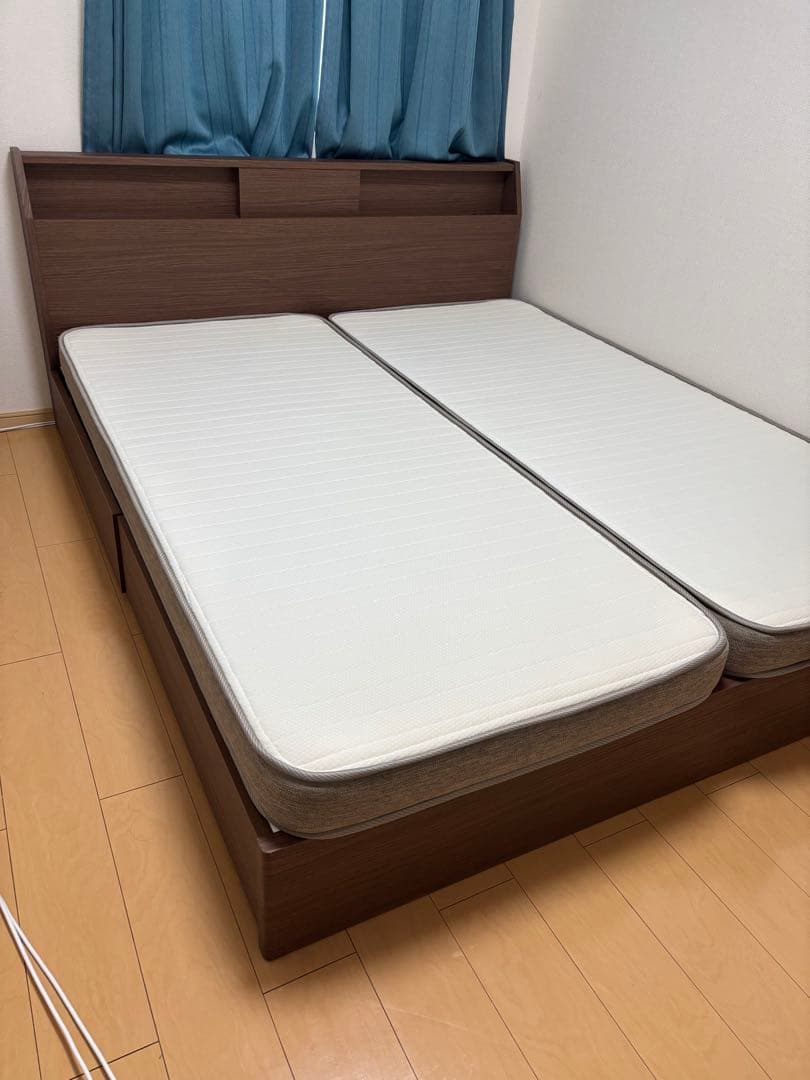 NITORI クイーン ベッドフレーム＋マットレス(Nスリープ プレミアム)