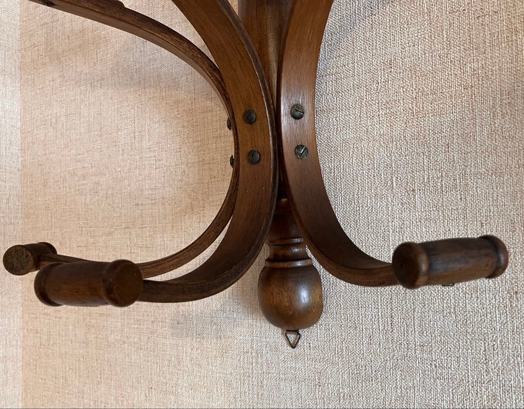 木製 壁掛けハンガーラック コート掛け 帽子掛け 豪華装飾 アンティーク調