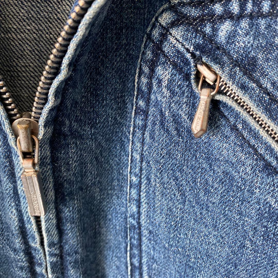 CHANEL サイドラインロゴデニムジャケット