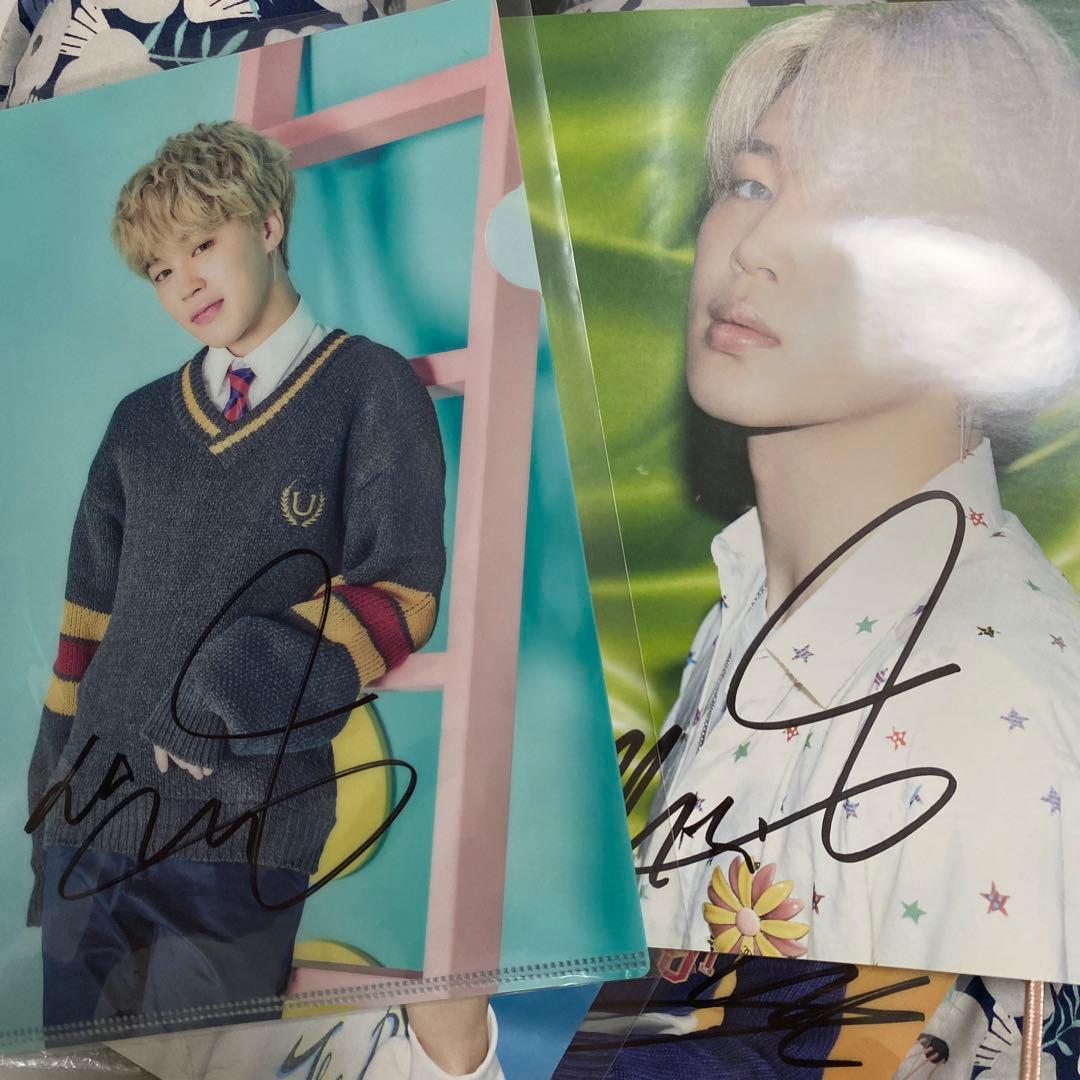 防弾少年団　ジミン  サイン　直筆　ファイル　フライヤー