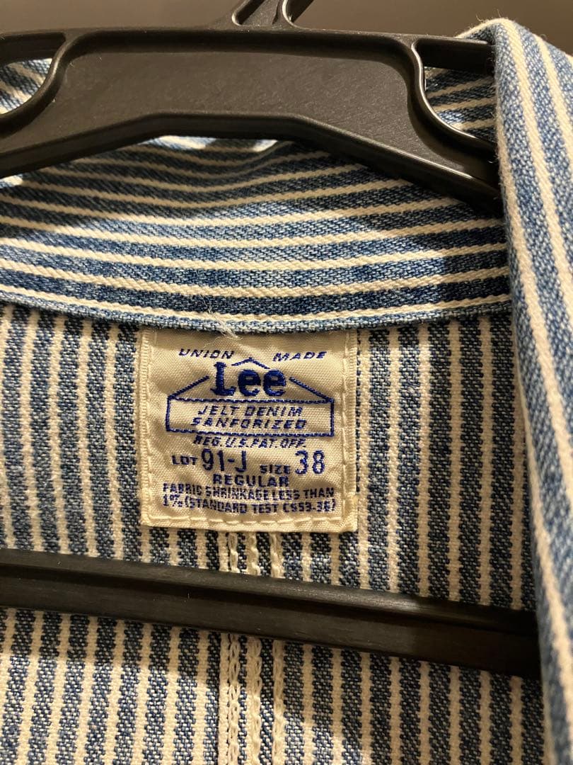 Lee 　ヒッコリー　カバーオール サイズ38　復刻　91-J