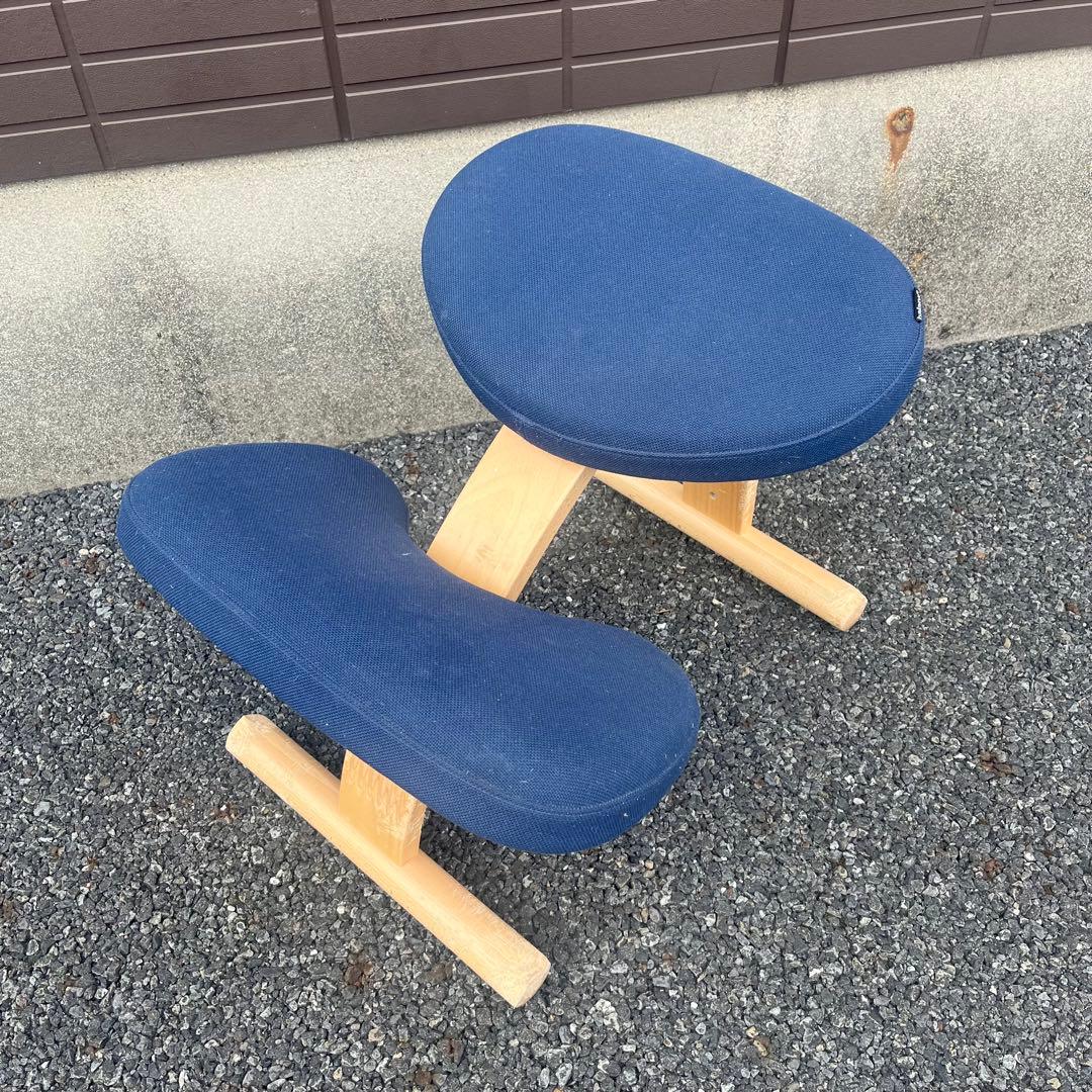 大人気✨️バランスチェア バランスイージー 通常フレーム ブルー　姿勢矯正