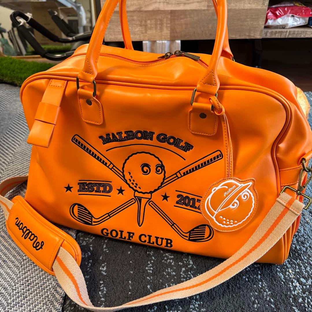 Malbon Golf ゴルフバッグ オレンジ