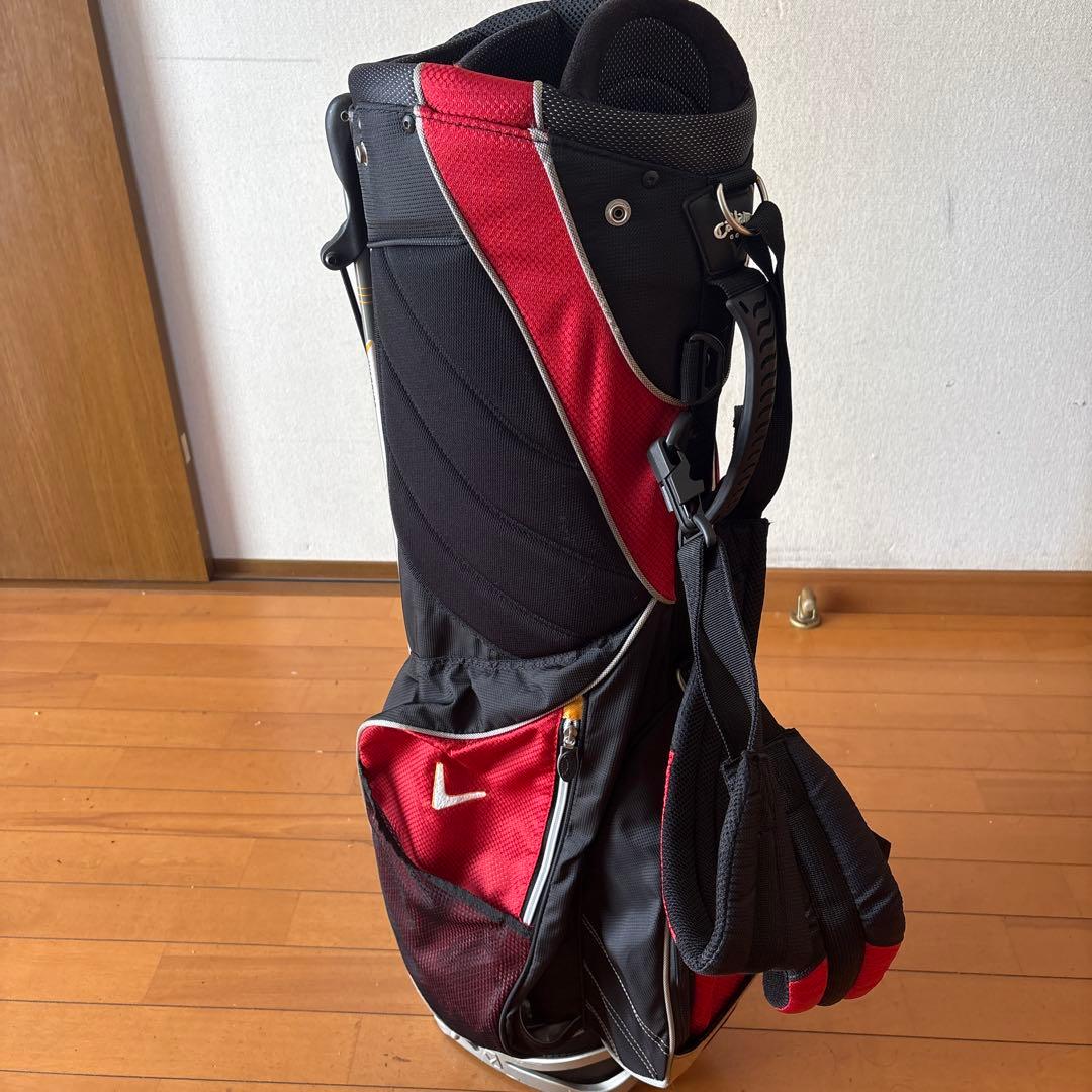 Callaway ゴルフキャディバッグ 赤黒 5仕切り