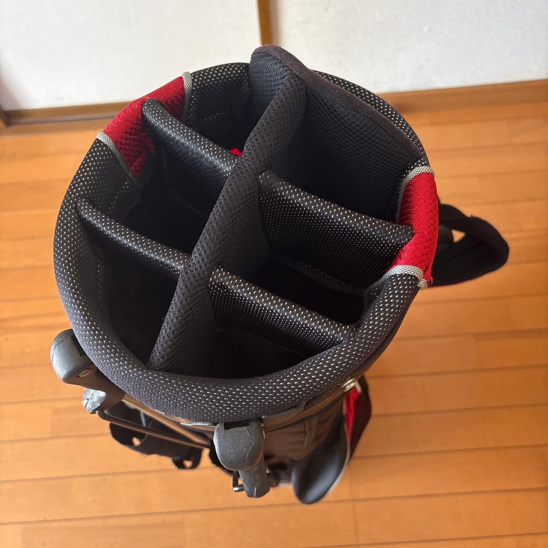 Callaway ゴルフキャディバッグ 赤黒 5仕切り