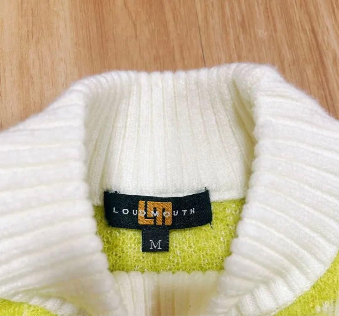 【新作】ラウドマウス/LOUDMOUTH/ニット/ライトグリーン/Mサイズ