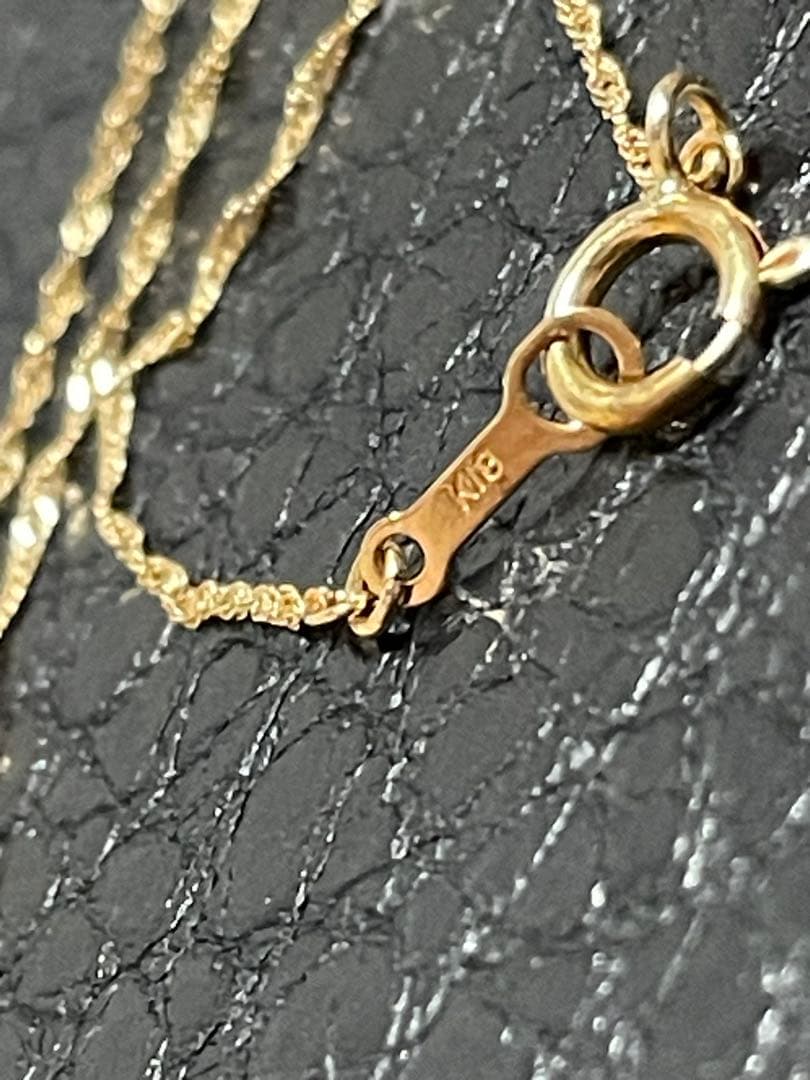 K18 ゴールド 十字架 ネックレス