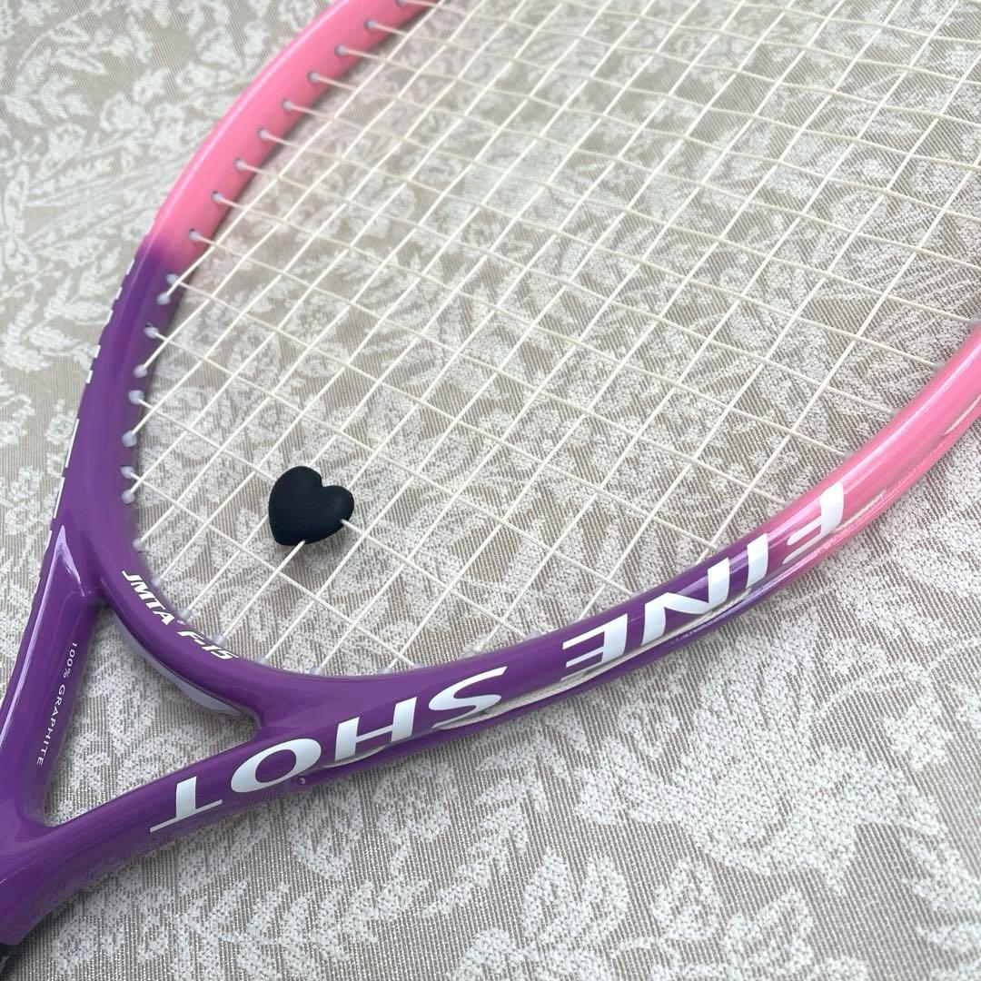 FINE SHOT F-15 ミニテニスラケット 紫ピンク グリップテープおまけ