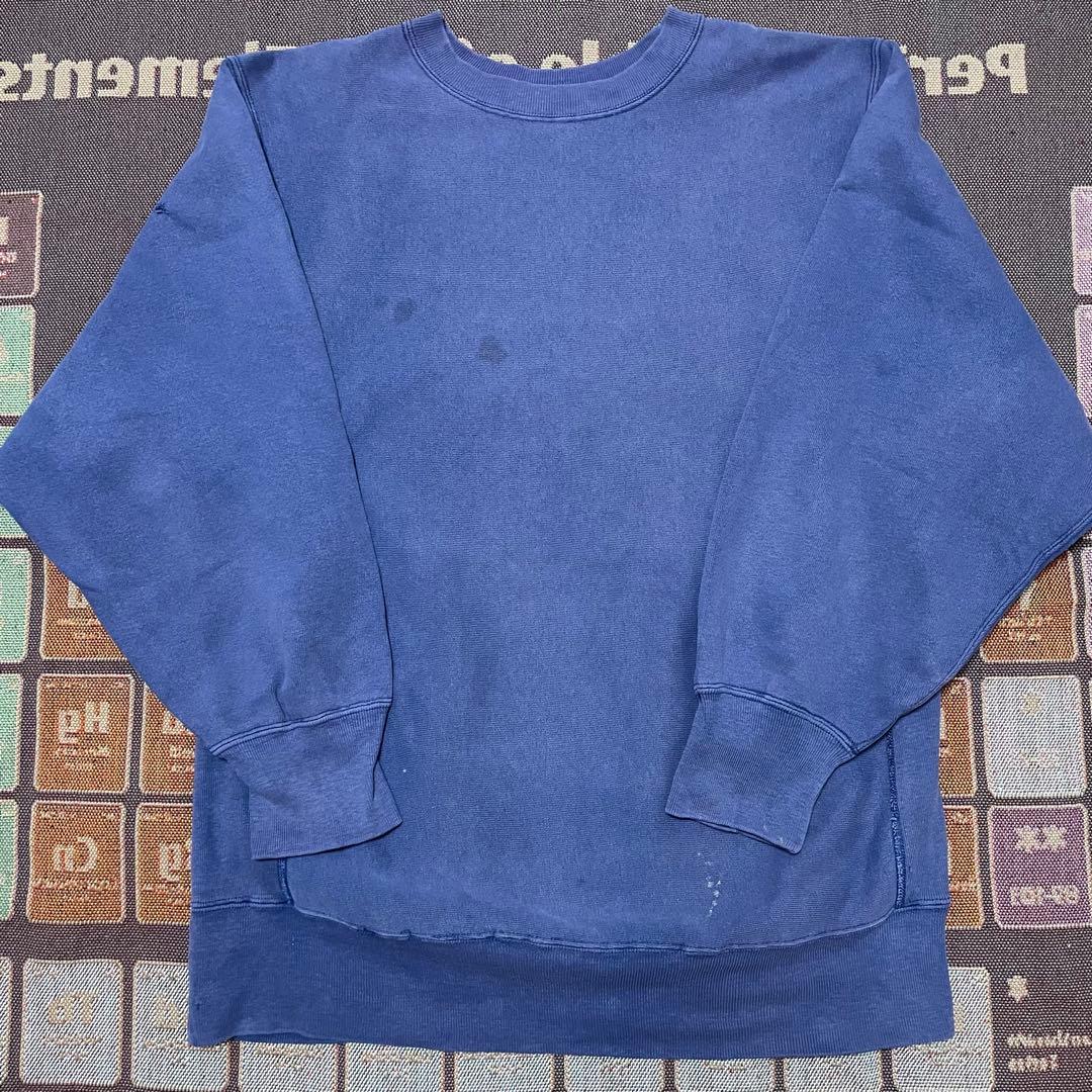 【激レア】80s チャンピオン リバースウィーブ スウェット 紫 無地 USA製