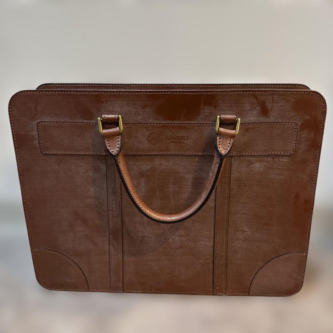 GANZO ガンゾ ブリーフケース ブライドルレザー ビジネスバッグ ロウ