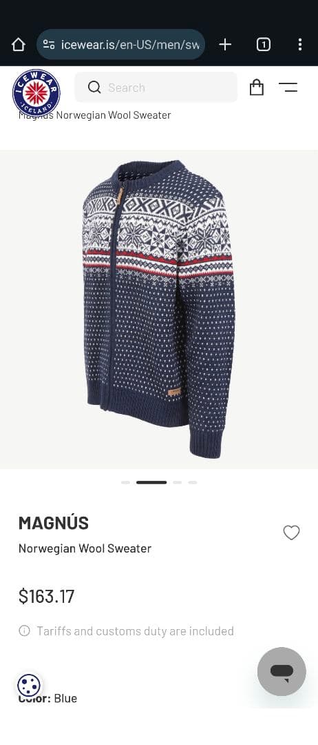 【ICEWEAR】アイスランドウール使用 ニットセーター