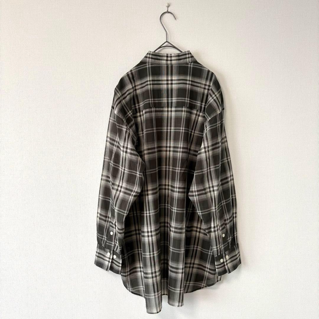 2025SS Spick & Span コットンボイルチェックシャツ 黒系