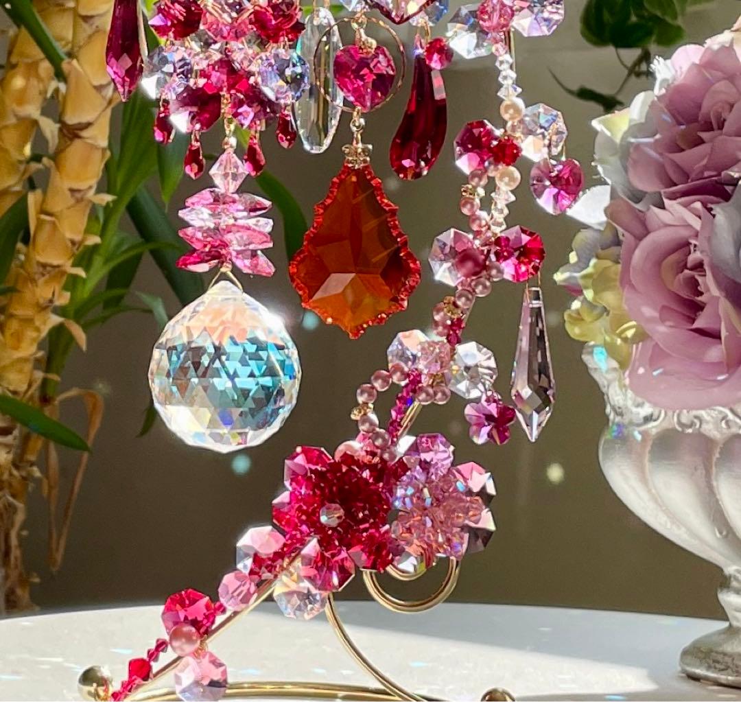 サンキャッチャー スワロフスキー 8558 40mmブルーAB