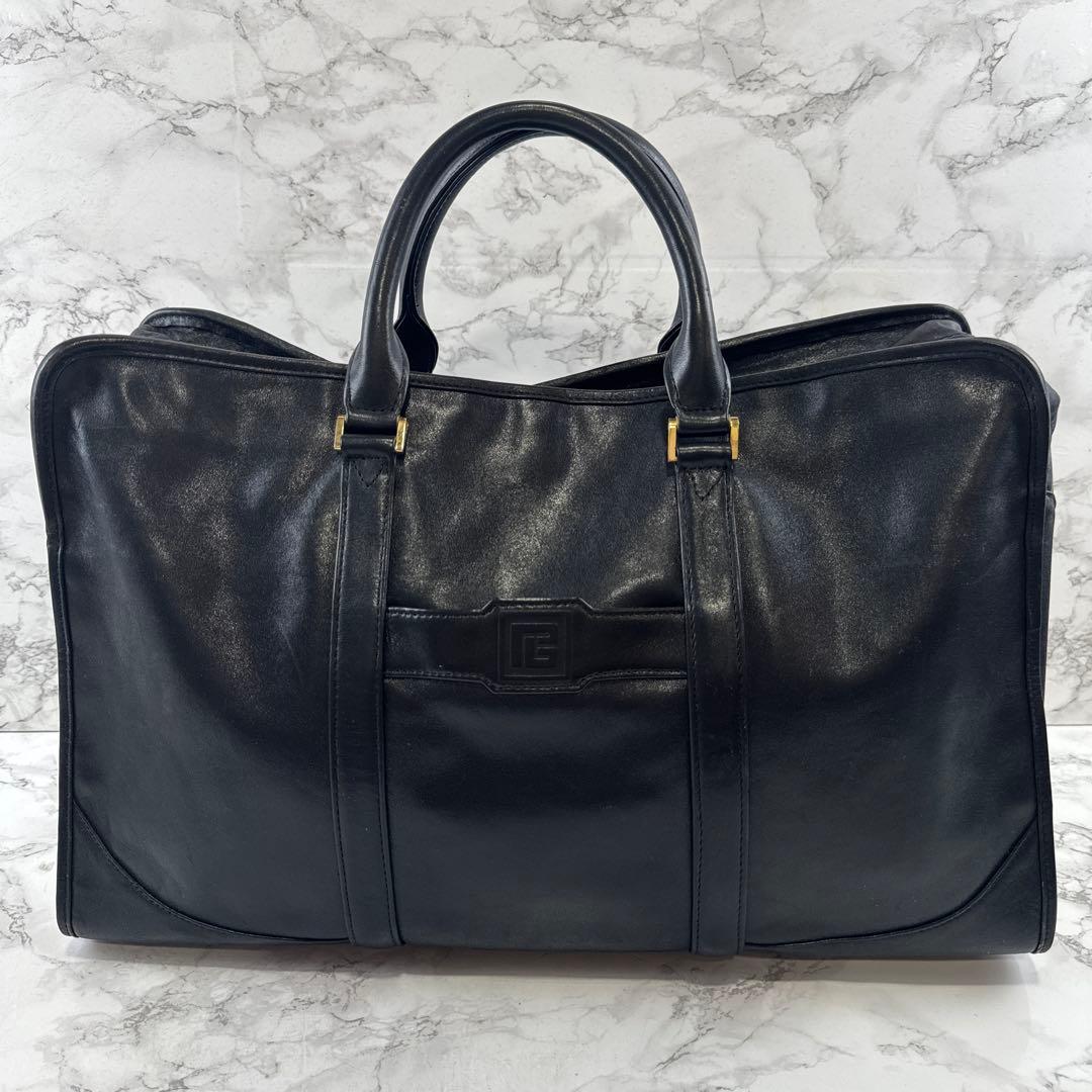 ヴィンテージpierre balmain ピエールバルマン 本革 ボストンバッグ