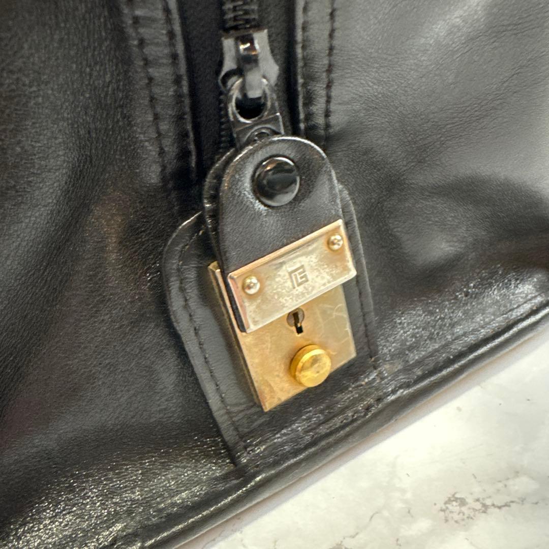 ヴィンテージpierre balmain ピエールバルマン 本革 ボストンバッグ