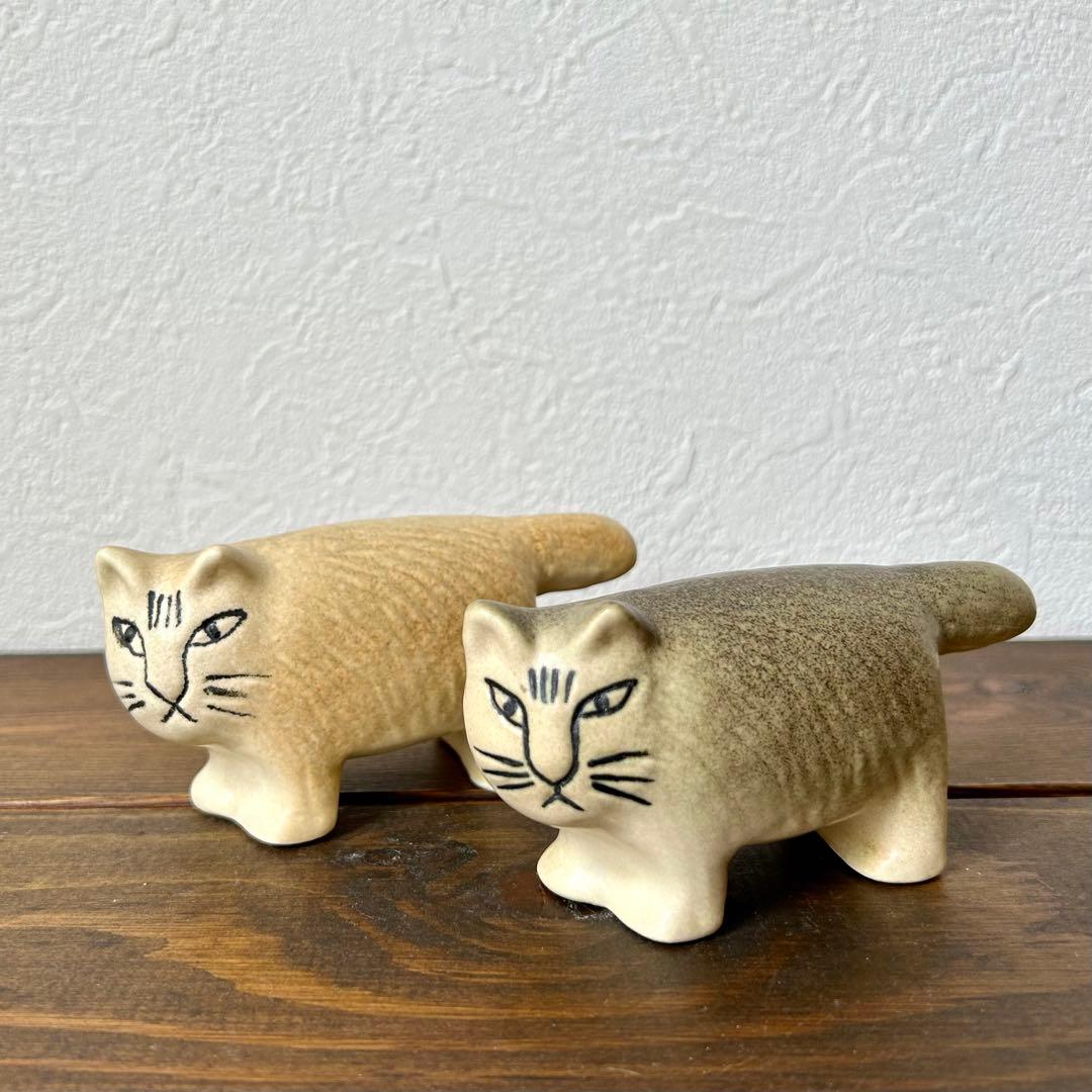 ふうちゃん　リサラーソン ふたごの猫(Katt) 兄弟セット ミカ ネコ