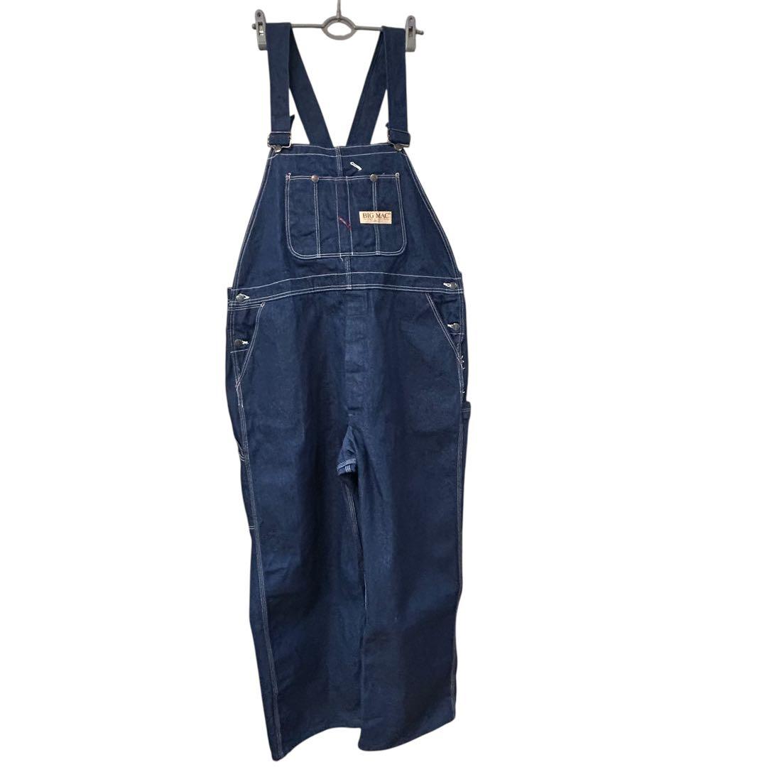 ◾️濃紺 美品◾️80s◾️ビッグマック◾️ローバック◾️オーバーオール◾️デニム◾️