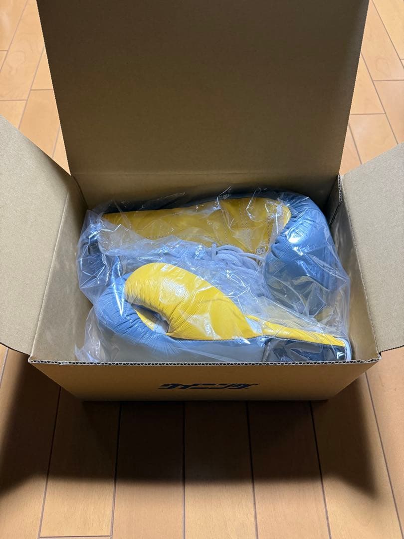 [井上尚弥］Winning ボクシンググローブ 8oz グレー/イエロー