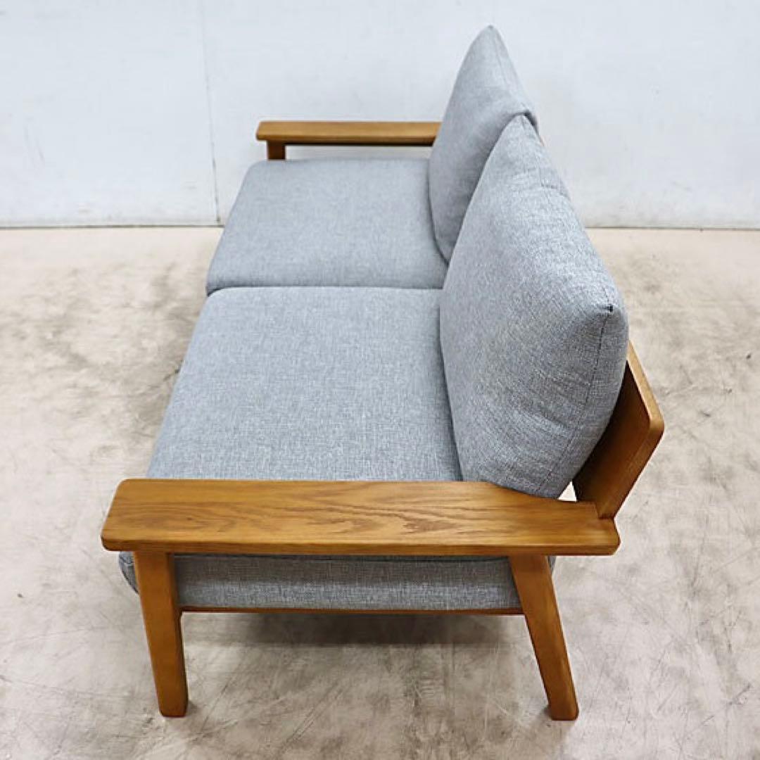 展示品 unico ウニコ KIRP キルプ3人掛けソファ　ウッドフレーム